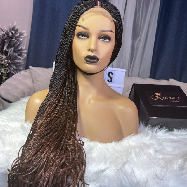 KL Ombré curly tips braids