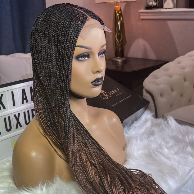 KL Ombré curly tips braids